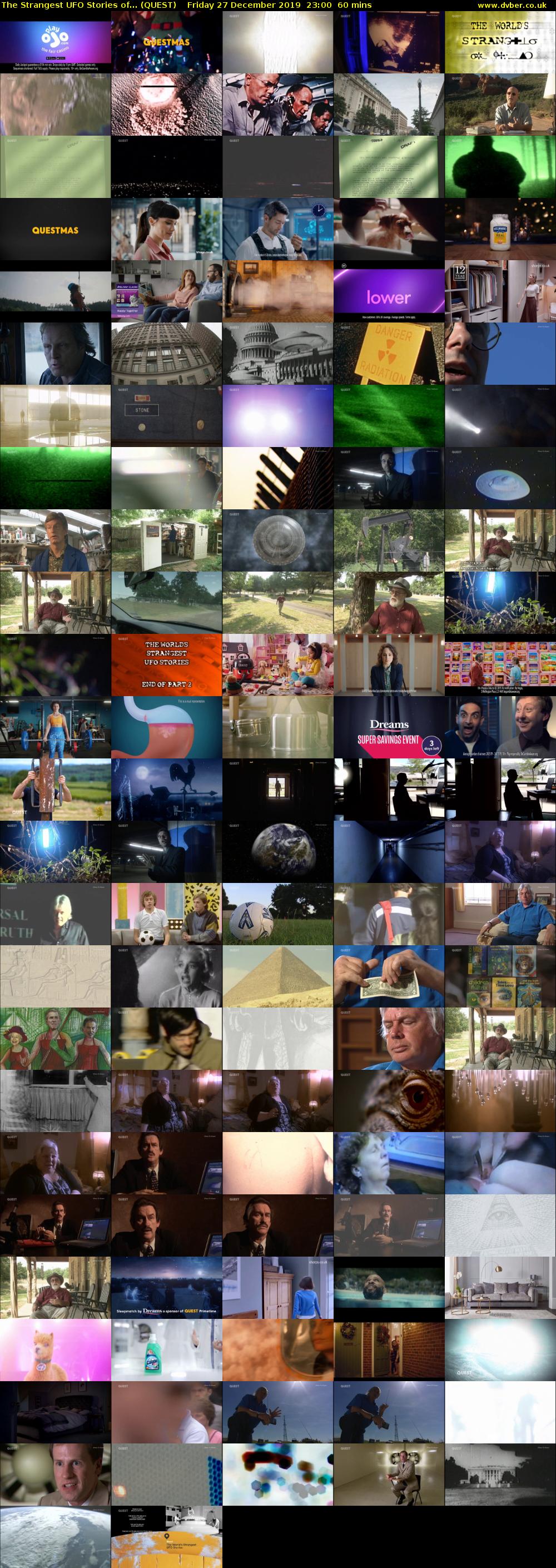 The Strangest UFO Stories of... (QUEST) Friday 27 December 2019 23:00 - 00:00