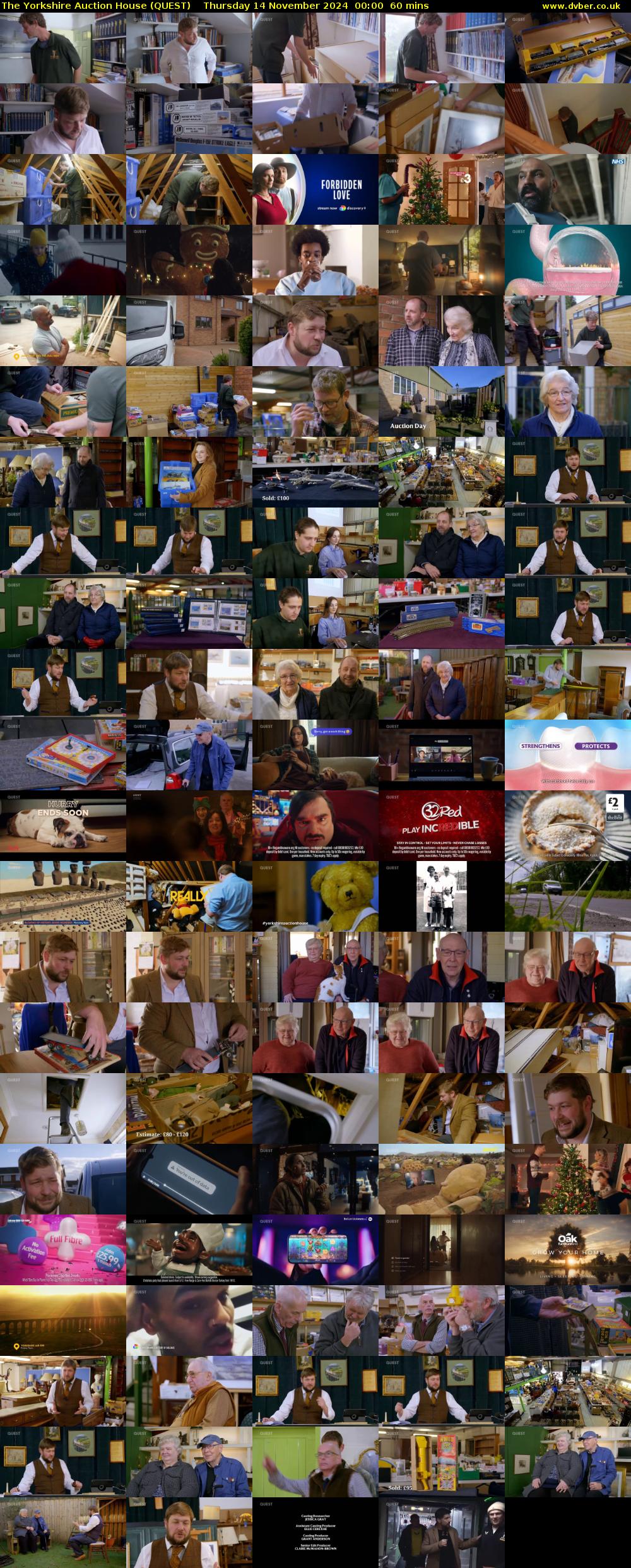 The Yorkshire Auction House (QUEST) Thursday 14 November 2024 00:00 - 01:00