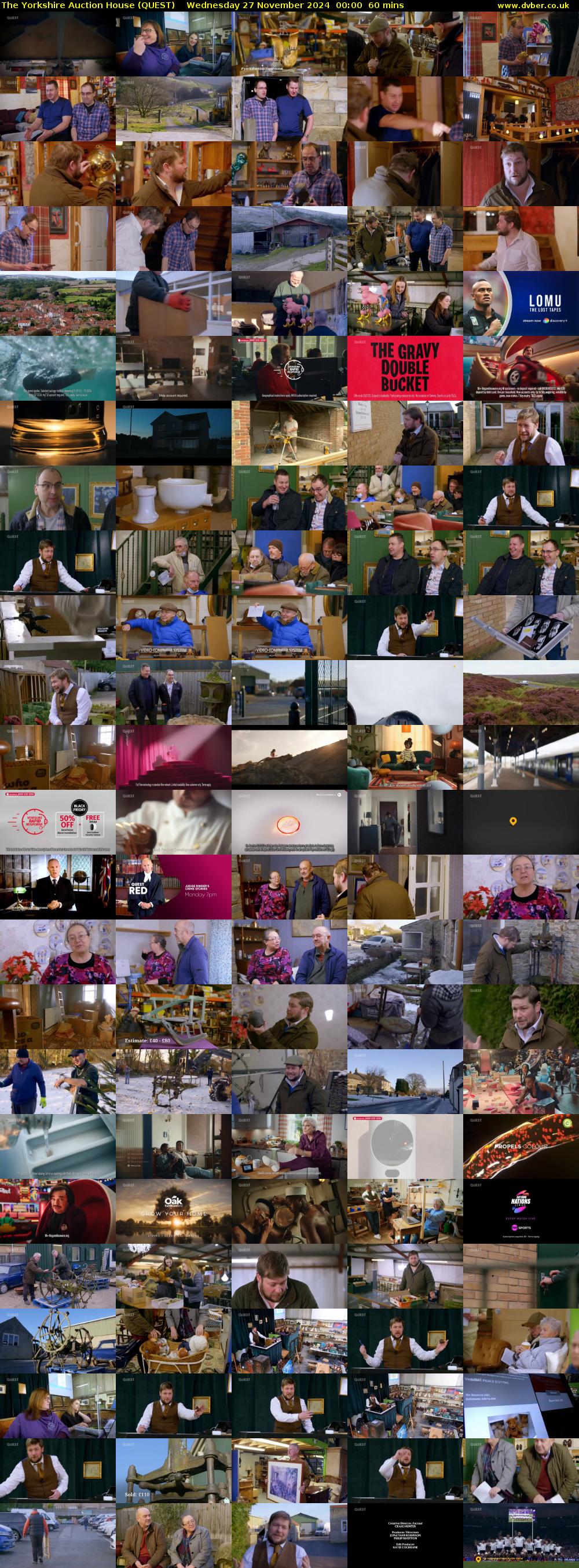 The Yorkshire Auction House (QUEST) Wednesday 27 November 2024 00:00 - 01:00