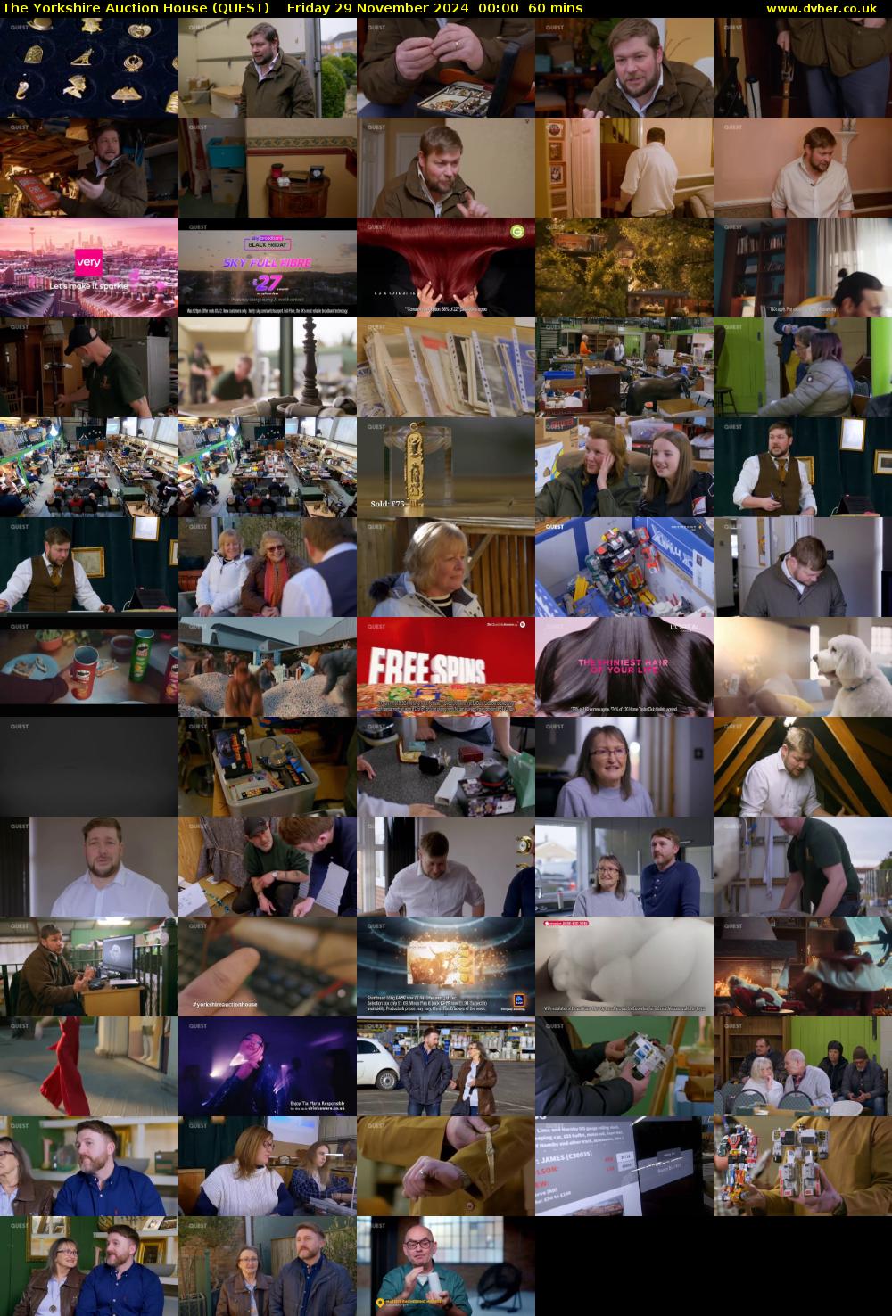 The Yorkshire Auction House (QUEST) Friday 29 November 2024 00:00 - 01:00