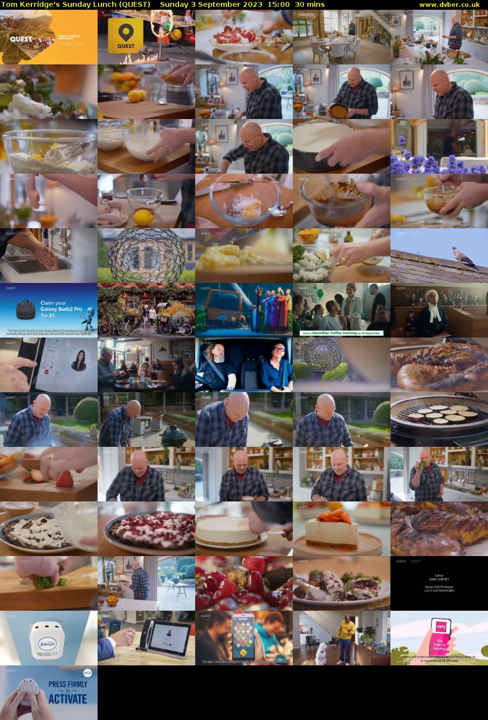 Tom Kerridge's Sunday Lunch (QUEST) Sunday 3 September 2023 15:00 - 15:30