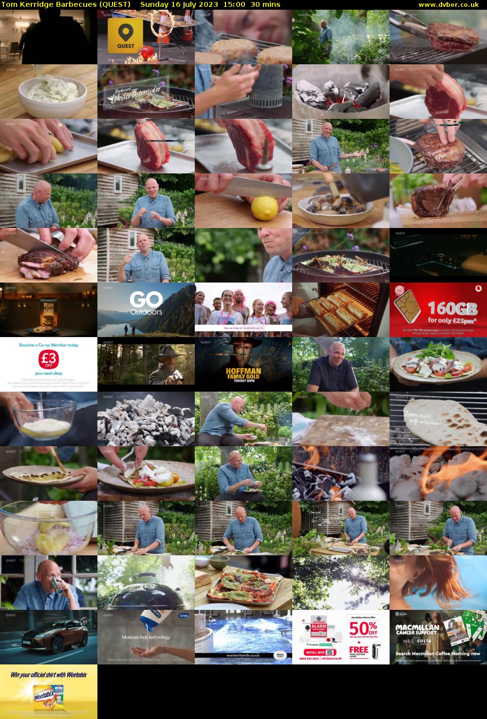 Tom Kerridge Barbecues (QUEST) Sunday 16 July 2023 15:00 - 15:30