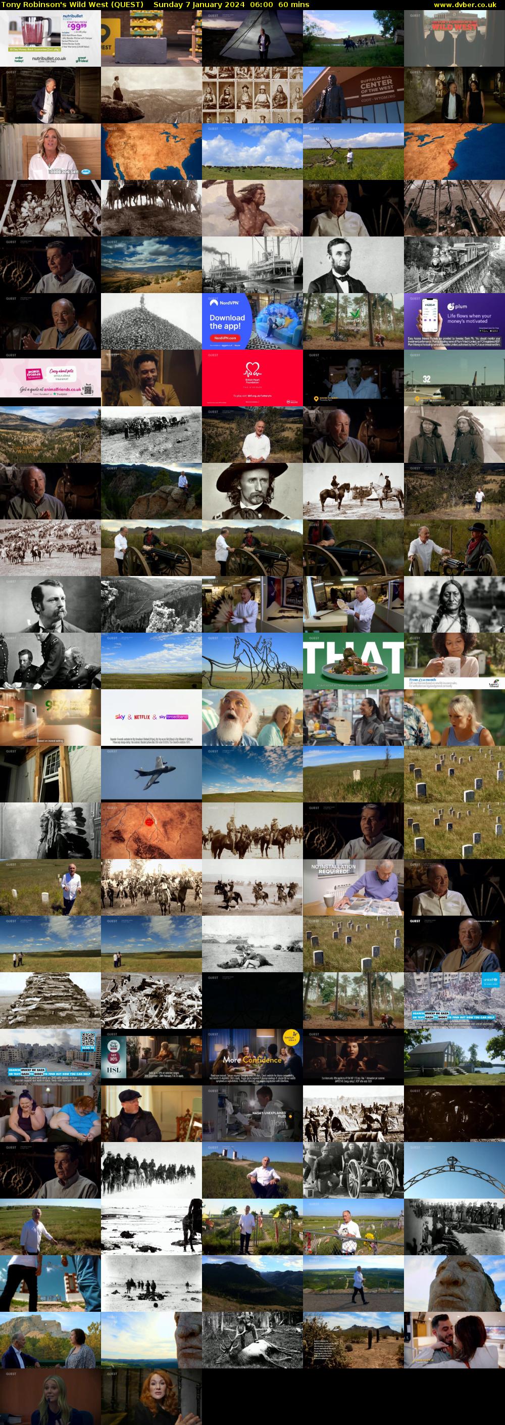 Tony Robinson's Wild West (QUEST) Sunday 7 January 2024 06:00 - 07:00
