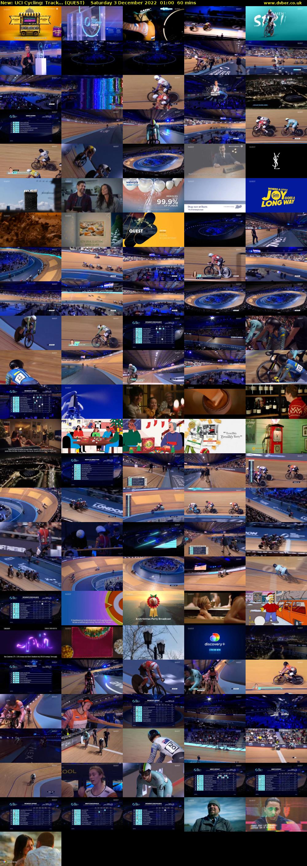 UCI Cycling: Track... (QUEST) Saturday 3 December 2022 01:00 - 02:00