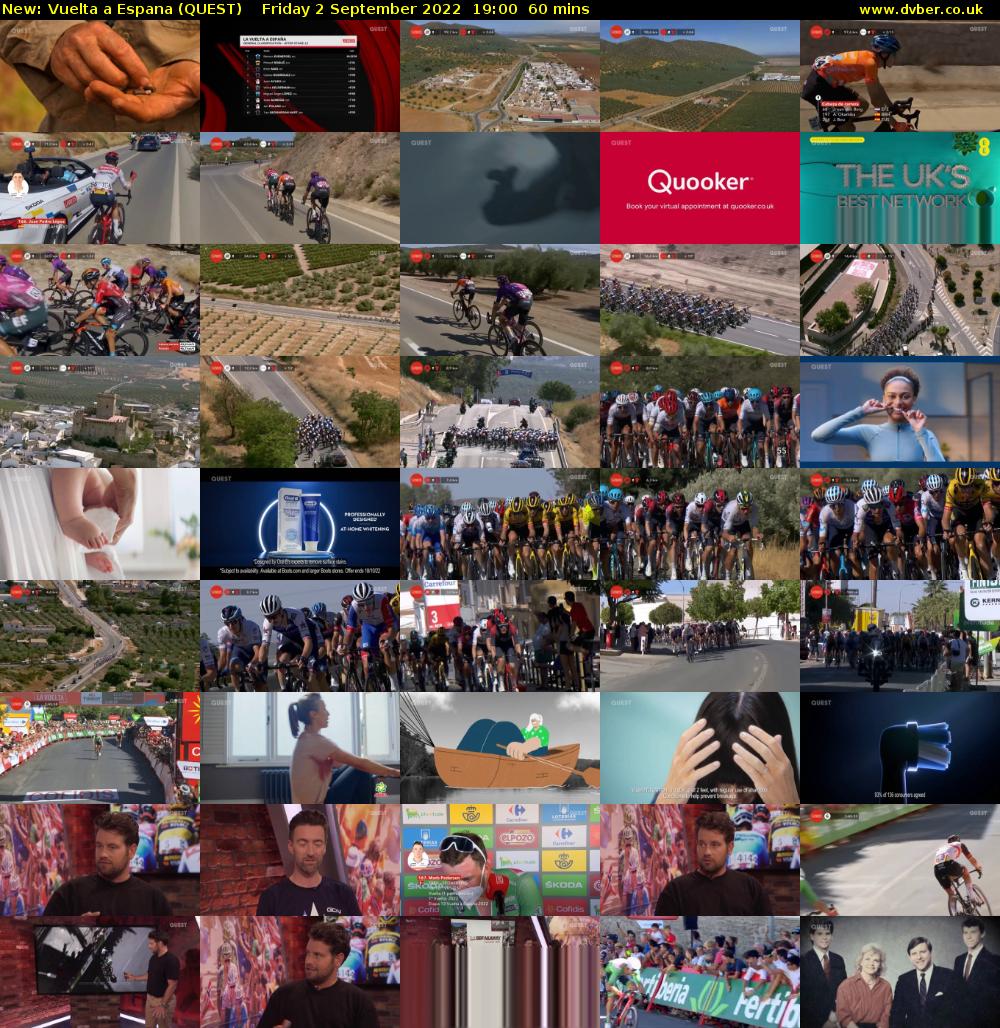 Vuelta a Espana (QUEST) Friday 2 September 2022 19:00 - 20:00