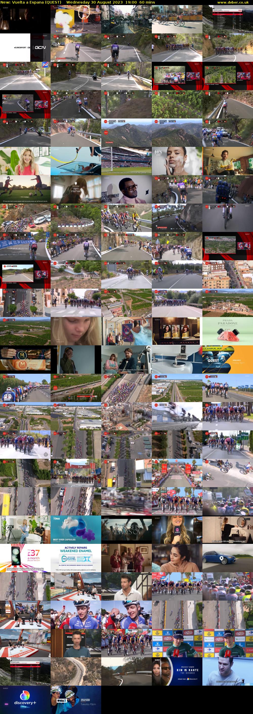 Vuelta a Espana (QUEST) Wednesday 30 August 2023 19:00 - 20:00