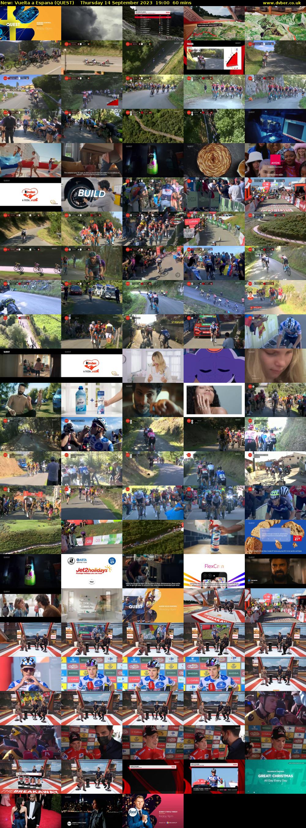 Vuelta a Espana (QUEST) Thursday 14 September 2023 19:00 - 20:00