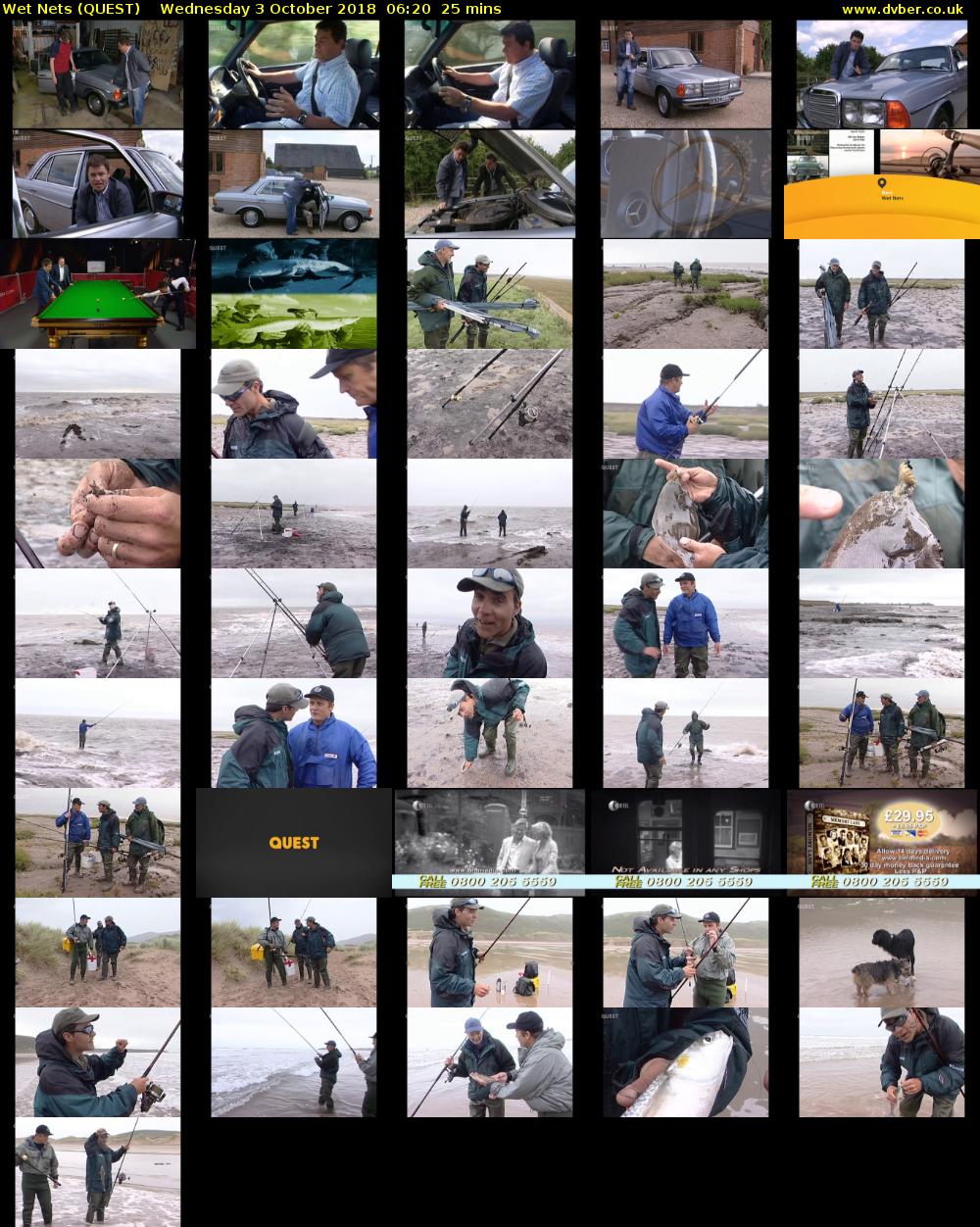 Wet Nets (QUEST) Wednesday 3 October 2018 06:20 - 06:45