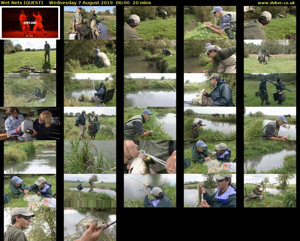 Wet Nets (QUEST) Wednesday 7 August 2019 06:00 - 06:20