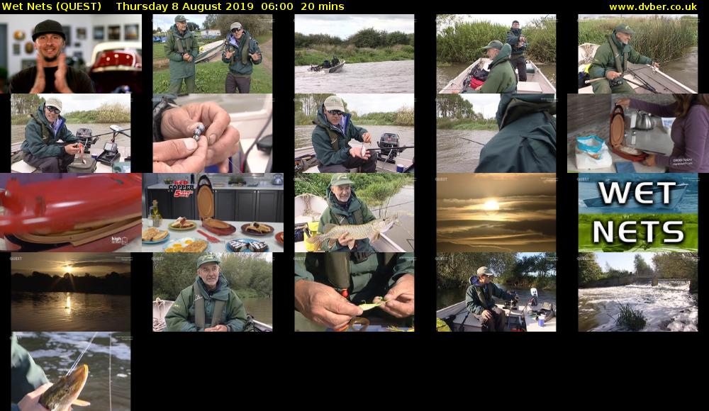 Wet Nets (QUEST) Thursday 8 August 2019 06:00 - 06:20