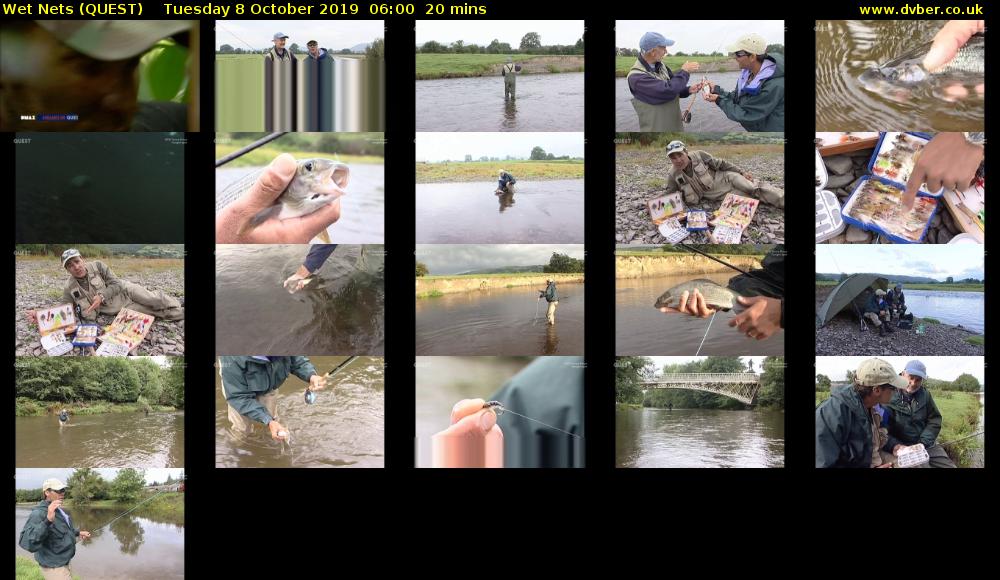 Wet Nets (QUEST) Tuesday 8 October 2019 06:00 - 06:20