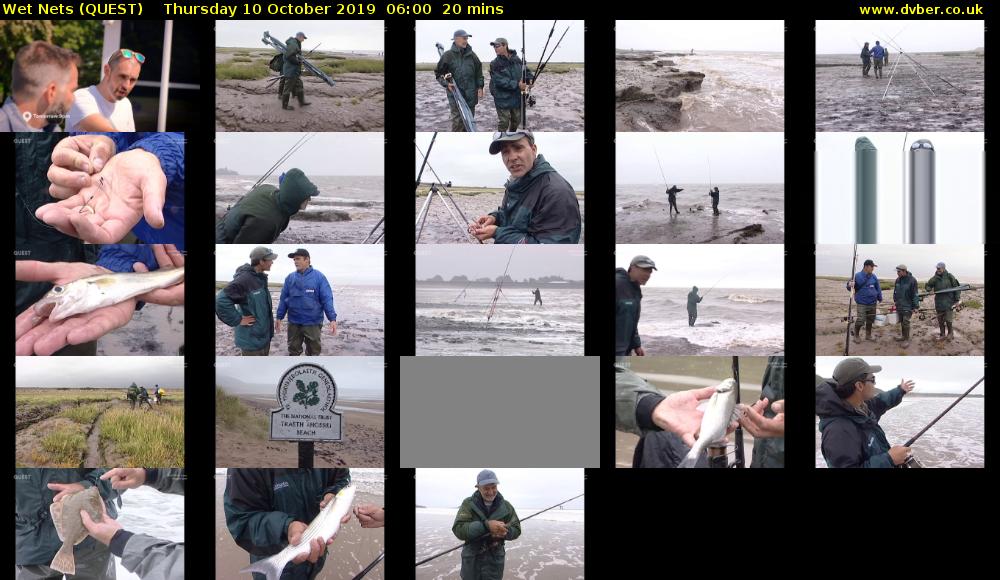 Wet Nets (QUEST) Thursday 10 October 2019 06:00 - 06:20