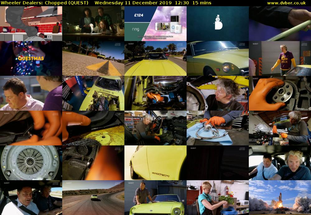 Wheeler Dealers: Chopped (QUEST) Wednesday 11 December 2019 12:30 - 12:45