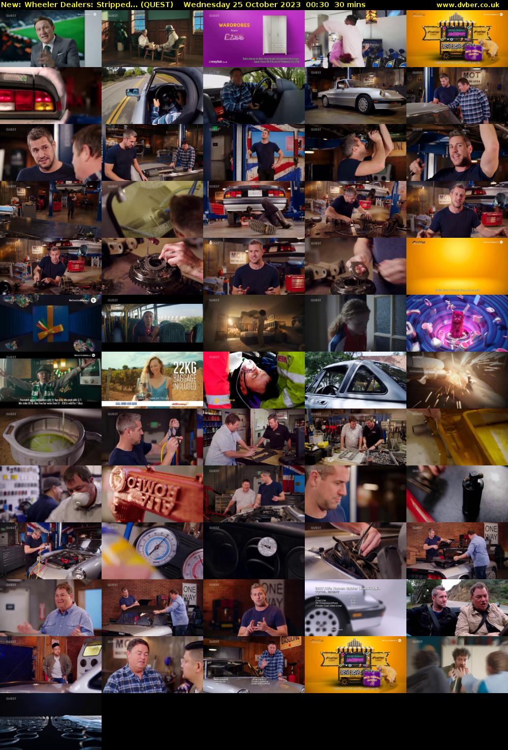 Wheeler Dealers: Stripped... (QUEST) Wednesday 25 October 2023 00:30 - 01:00
