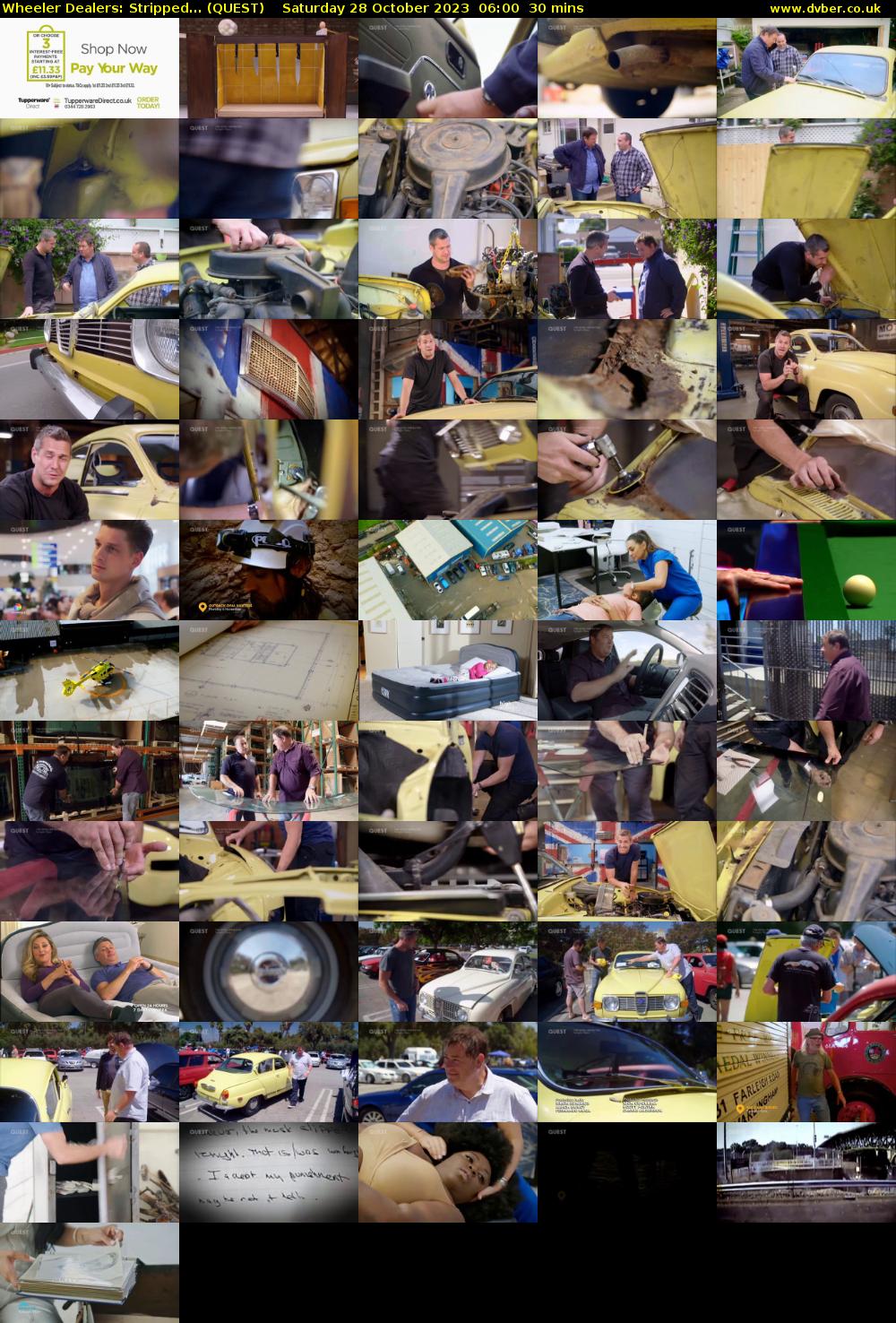 Wheeler Dealers: Stripped... (QUEST) Saturday 28 October 2023 06:00 - 06:30