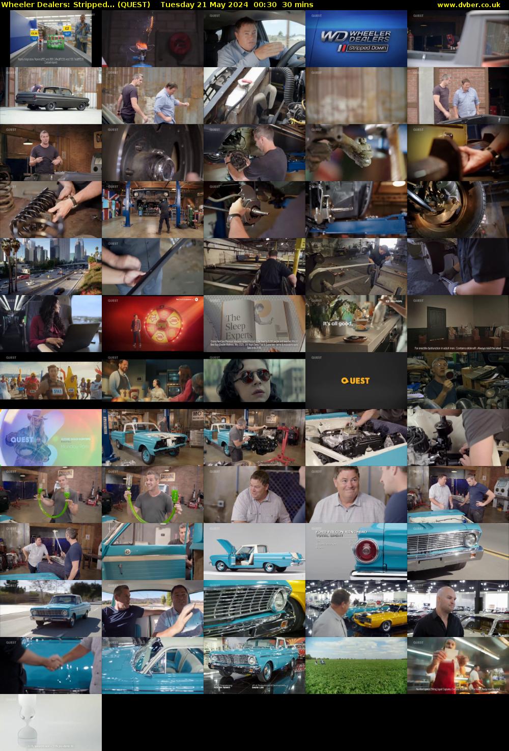 Wheeler Dealers: Stripped... (QUEST) Tuesday 21 May 2024 00:30 - 01:00