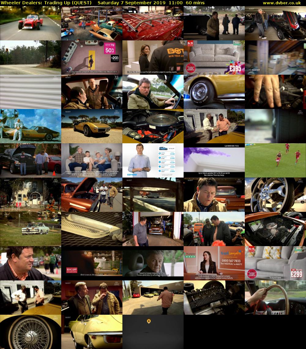 Wheeler Dealers: Trading Up (QUEST) Saturday 7 September 2019 11:00 - 12:00