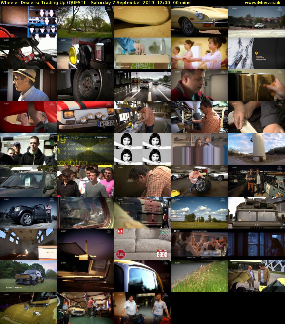 Wheeler Dealers: Trading Up (QUEST) Saturday 7 September 2019 12:00 - 13:00