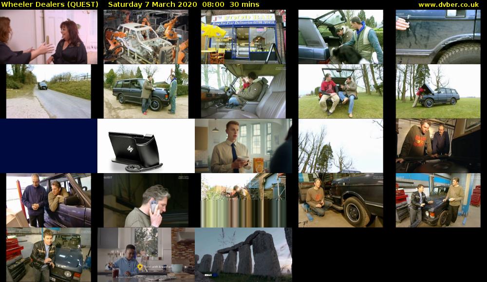Wheeler Dealers (QUEST) Saturday 7 March 2020 08:00 - 08:30