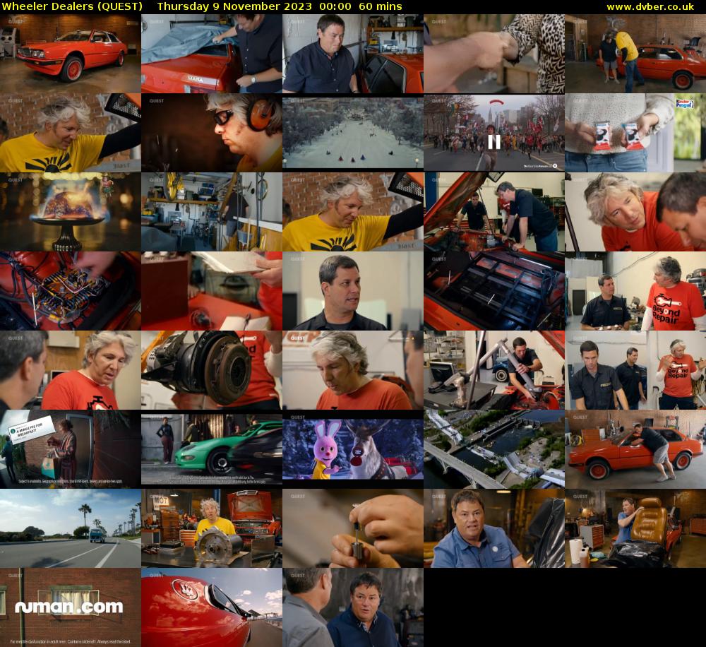 Wheeler Dealers (QUEST) Thursday 9 November 2023 00:00 - 01:00