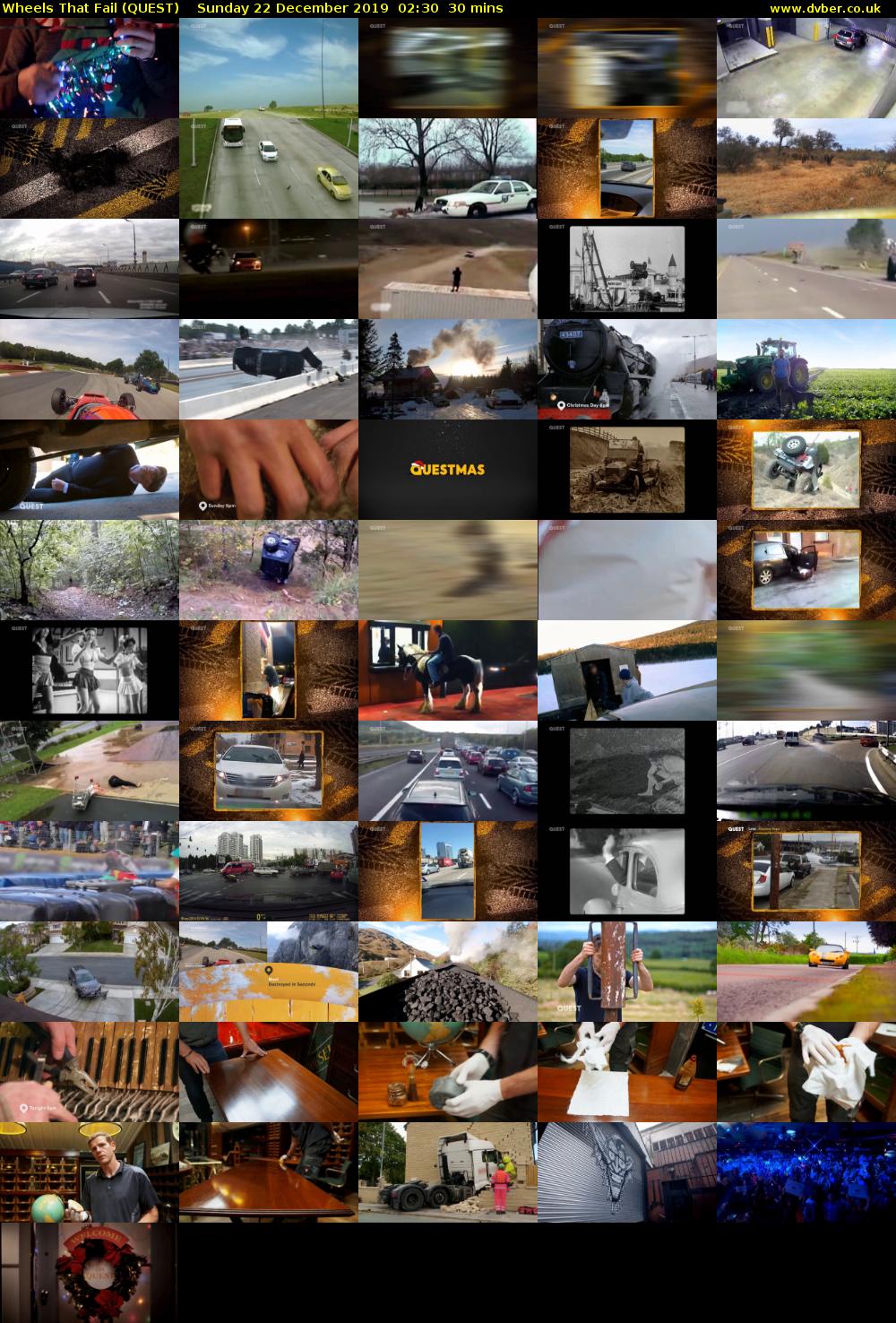 Wheels that Fail (QUEST) Sunday 22 December 2019 02:30 - 03:00
