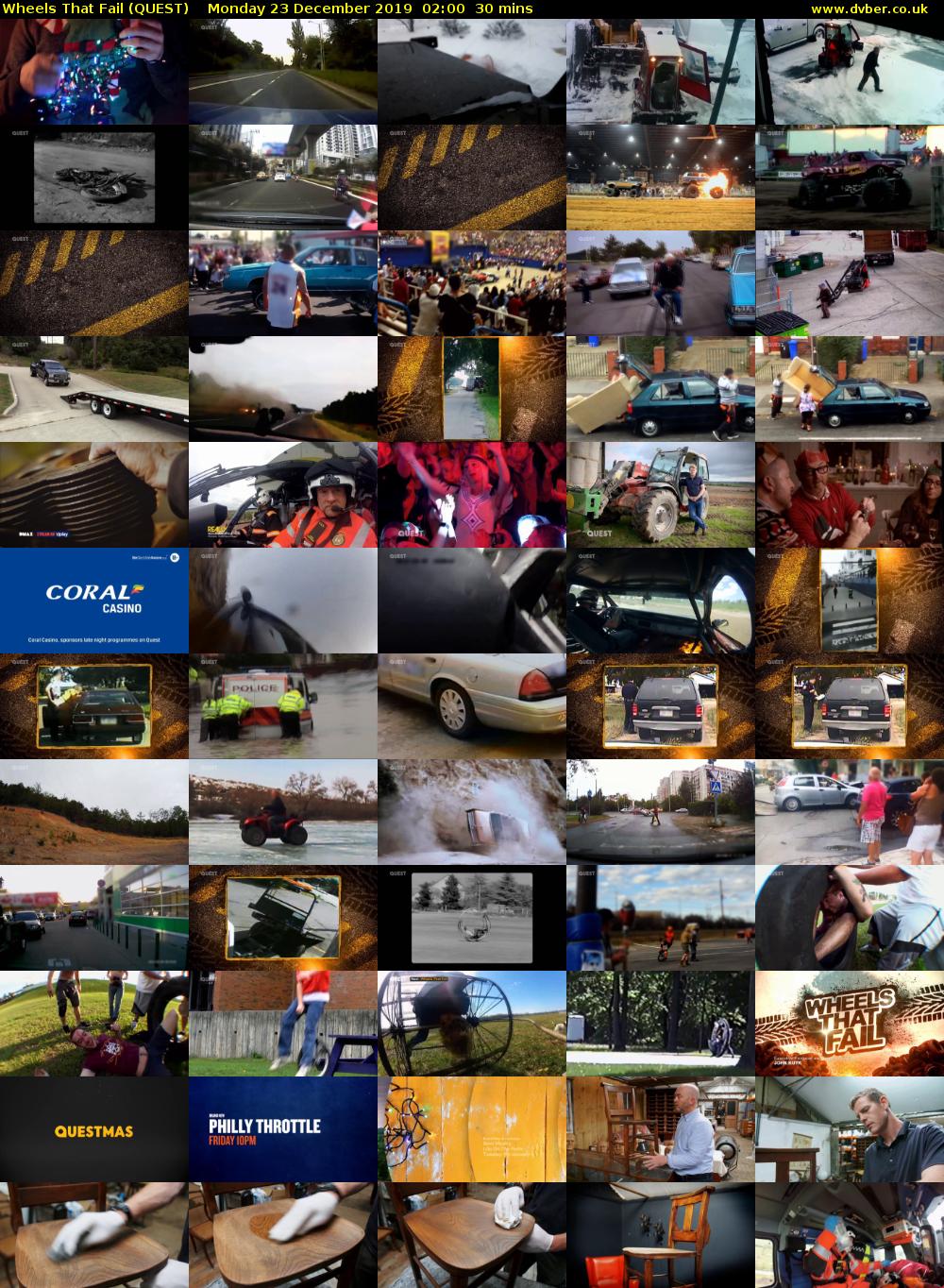 Wheels that Fail (QUEST) Monday 23 December 2019 02:00 - 02:30