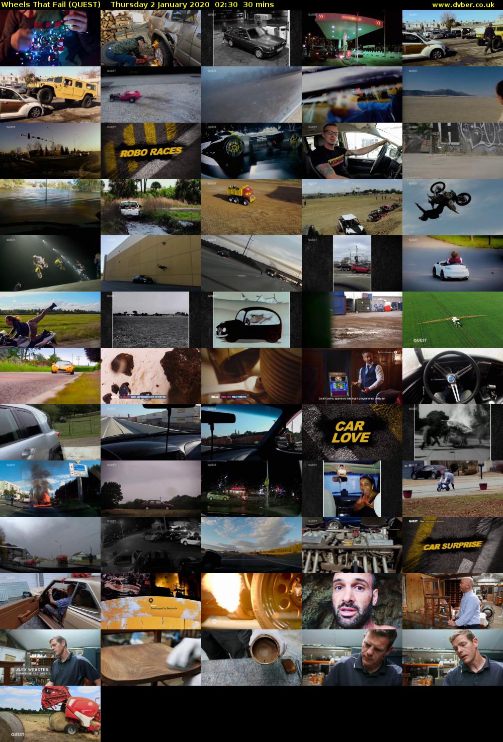 Wheels that Fail (QUEST) Thursday 2 January 2020 02:30 - 03:00