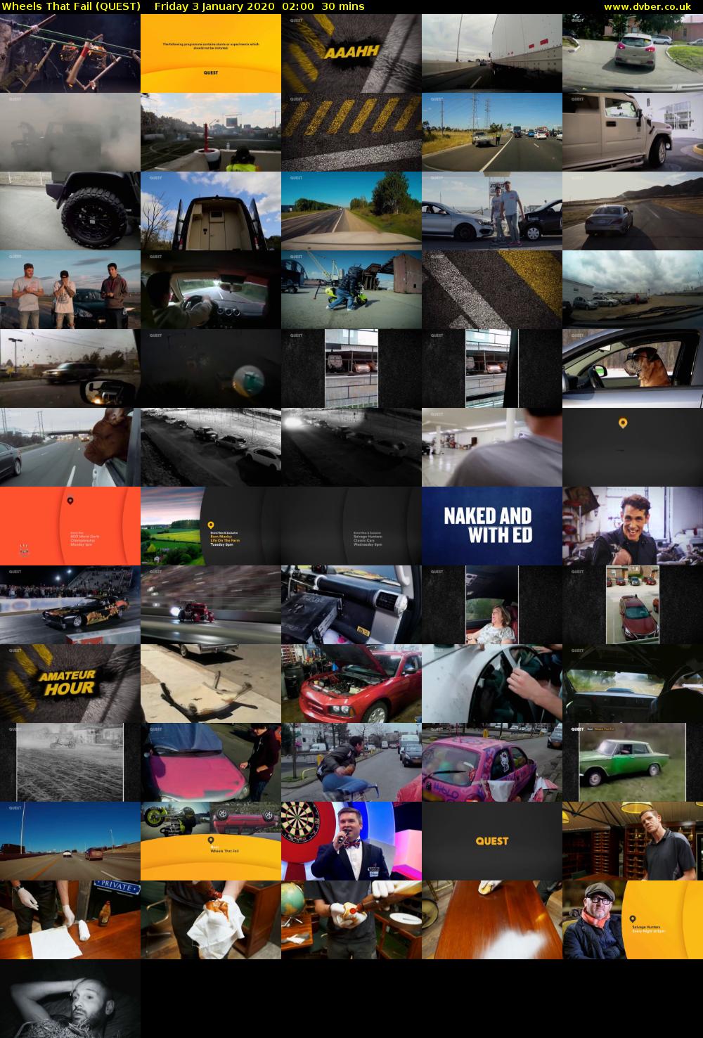 Wheels that Fail (QUEST) Friday 3 January 2020 02:00 - 02:30