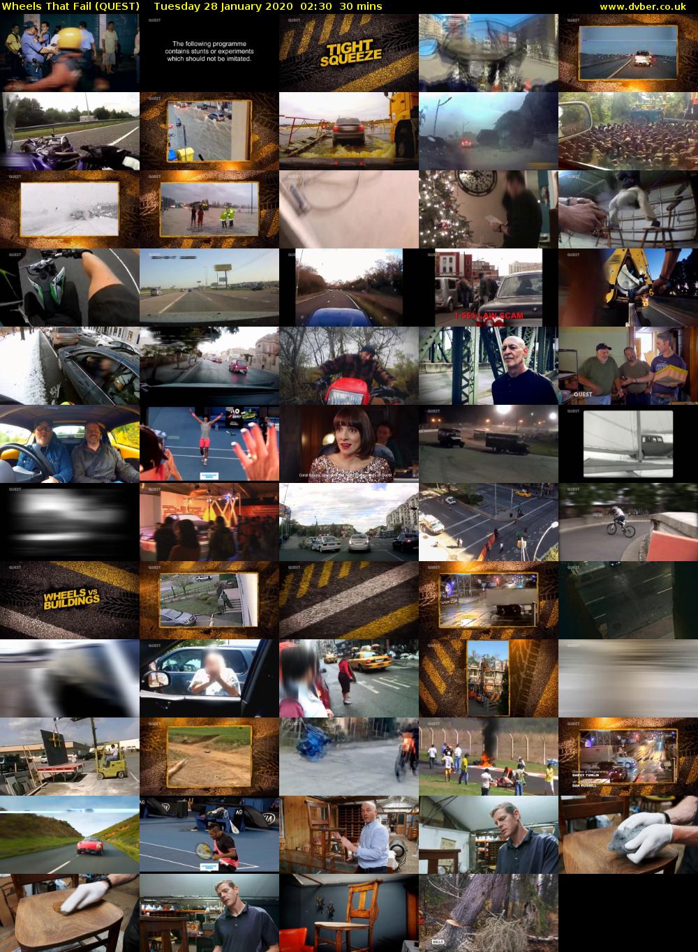 Wheels that Fail (QUEST) Tuesday 28 January 2020 02:30 - 03:00