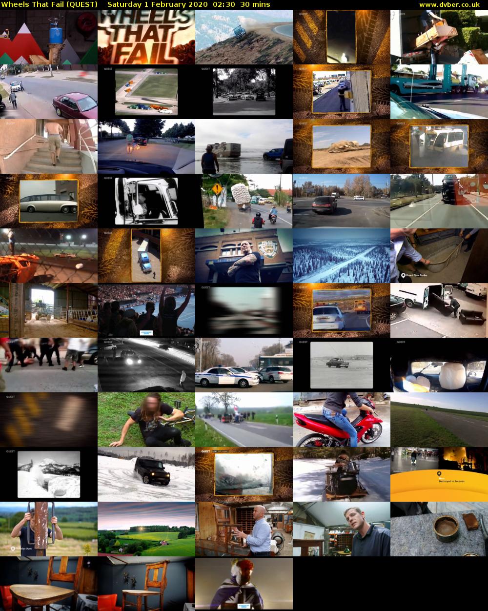Wheels that Fail (QUEST) Saturday 1 February 2020 02:30 - 03:00