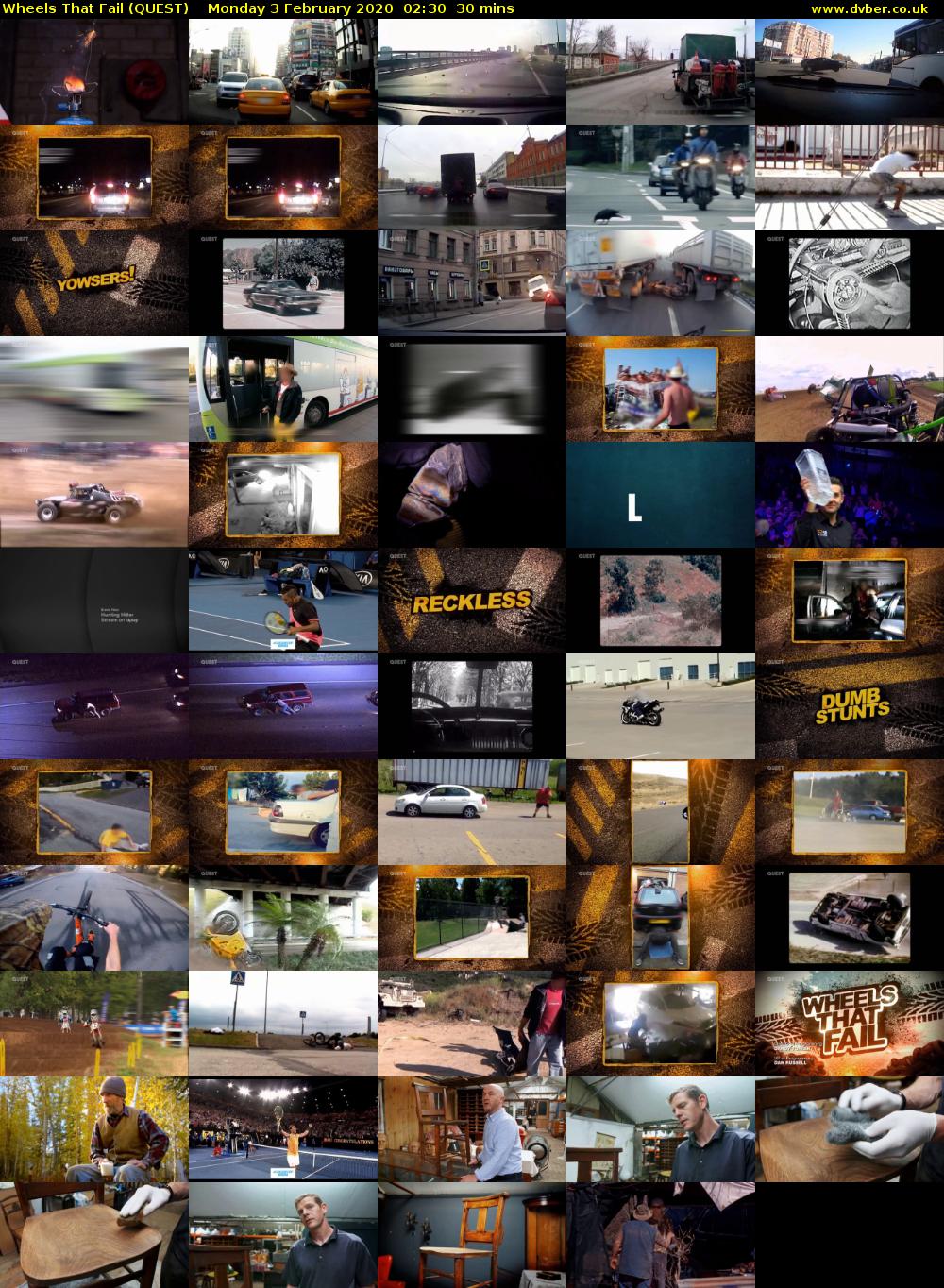 Wheels that Fail (QUEST) Monday 3 February 2020 02:30 - 03:00