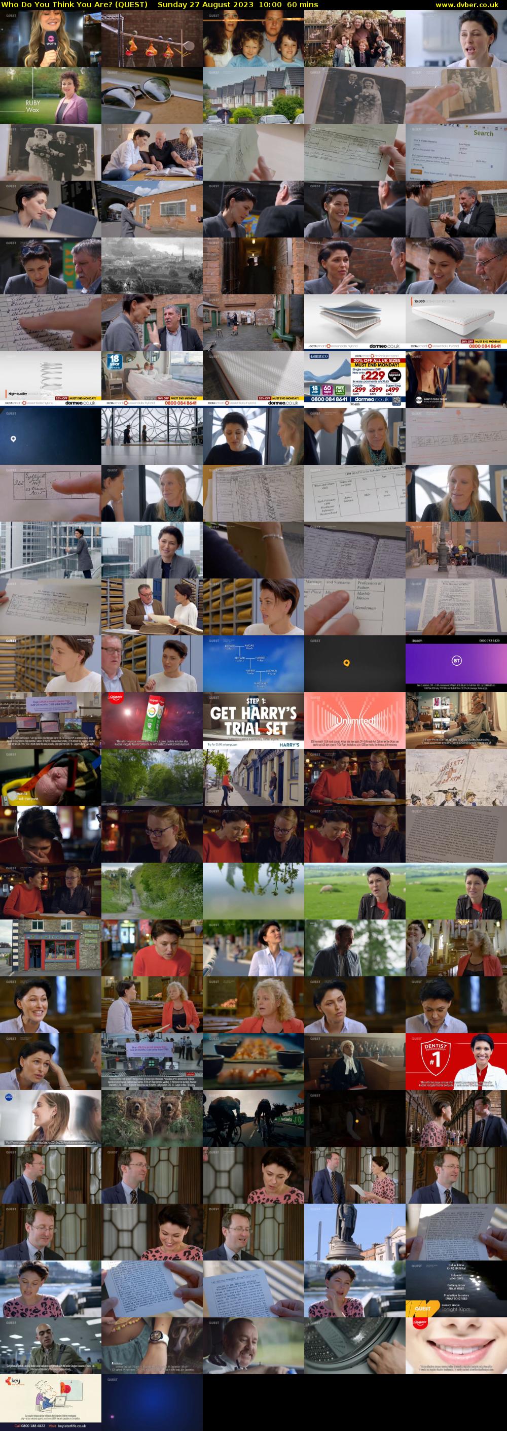 Who Do You Think You Are? (QUEST) Sunday 27 August 2023 10:00 - 11:00