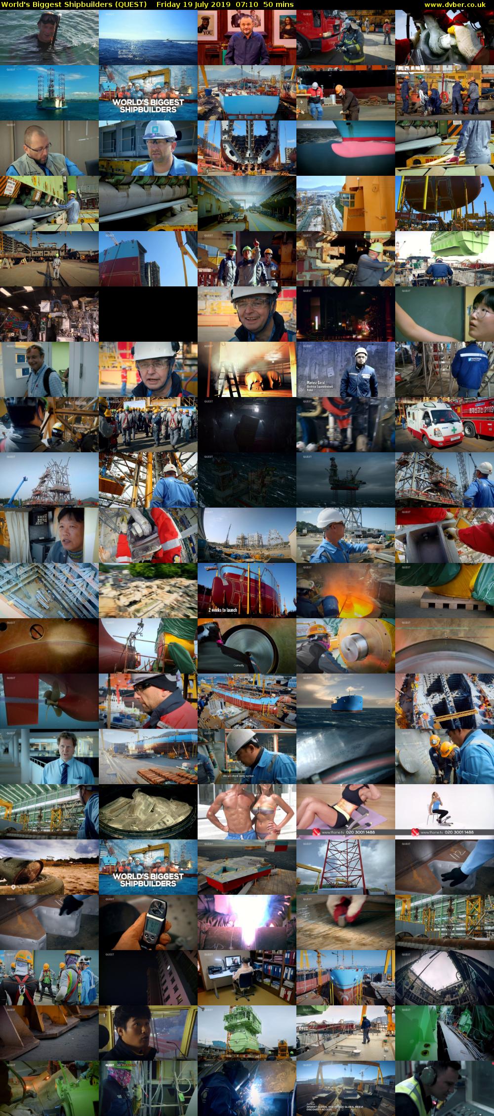 World's Biggest Shipbuilders (QUEST) Friday 19 July 2019 07:10 - 08:00