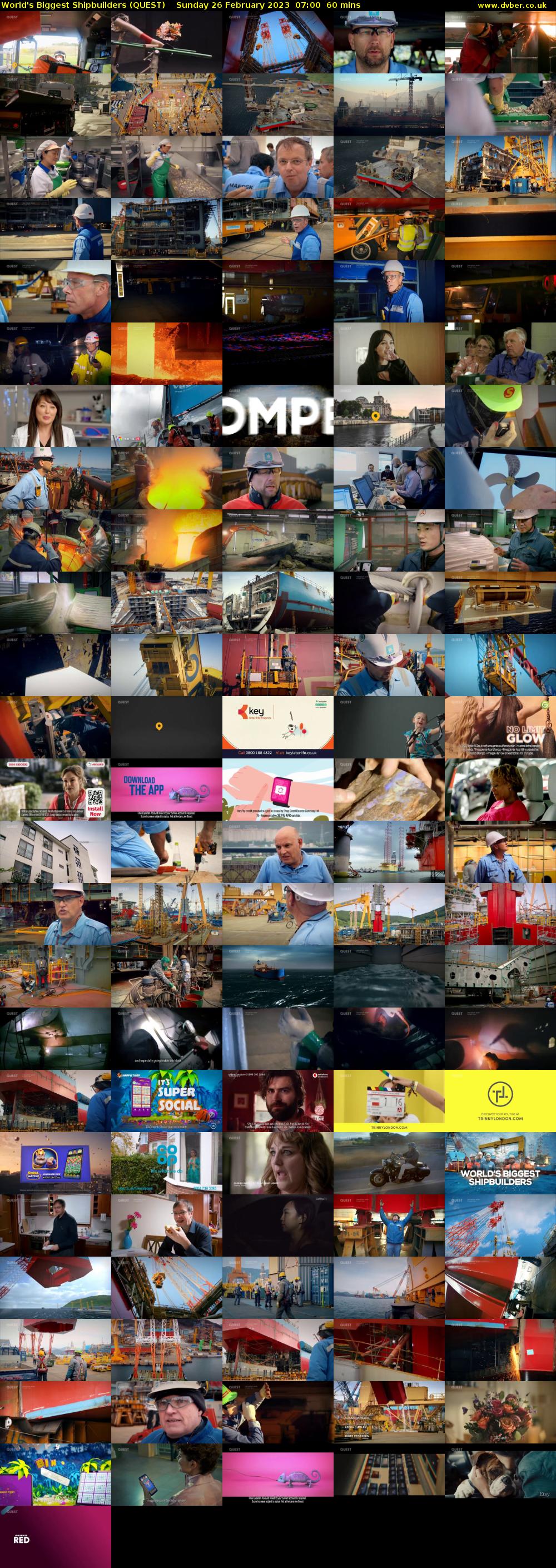 World's Biggest Shipbuilders (QUEST) Sunday 26 February 2023 07:00 - 08:00