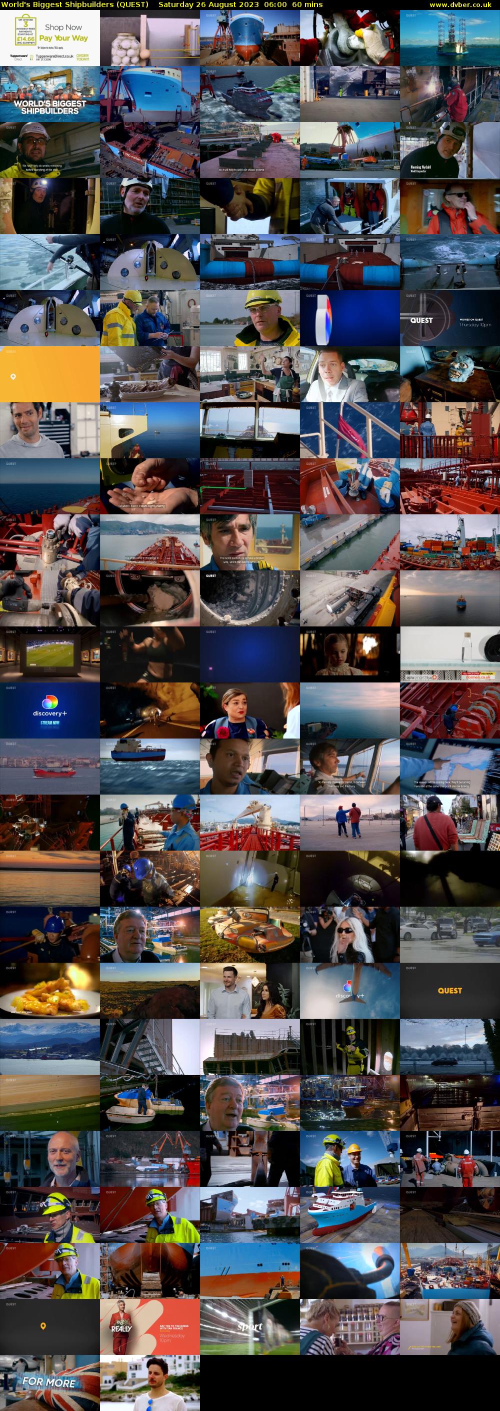 World's Biggest Shipbuilders (QUEST) Saturday 26 August 2023 06:00 - 07:00