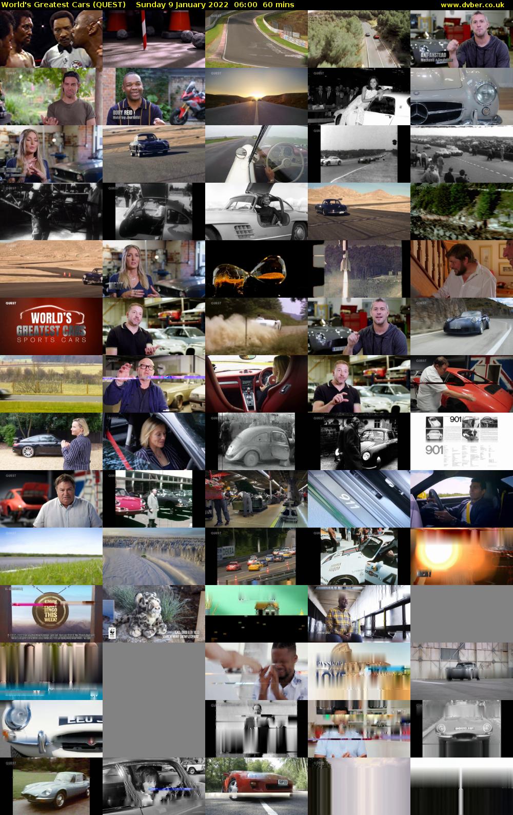 World's Greatest Cars (QUEST) Sunday 9 January 2022 06:00 - 07:00