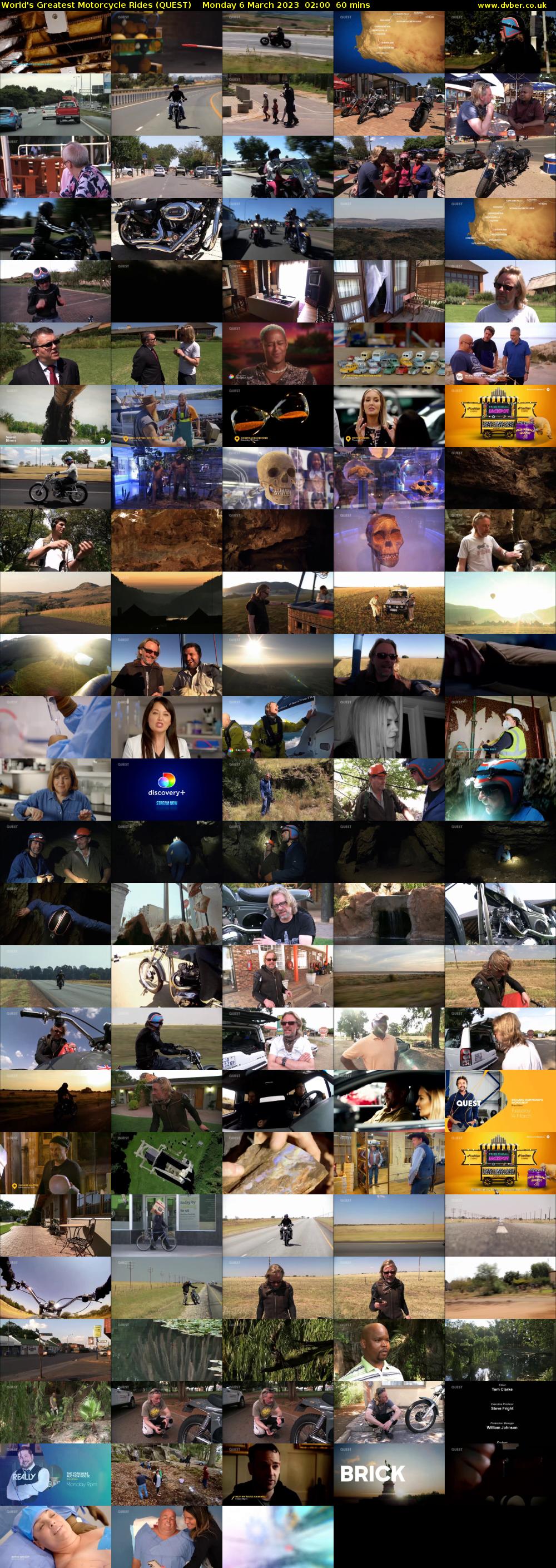 World's Greatest Motorcycle Rides (QUEST) Monday 6 March 2023 02:00 - 03:00