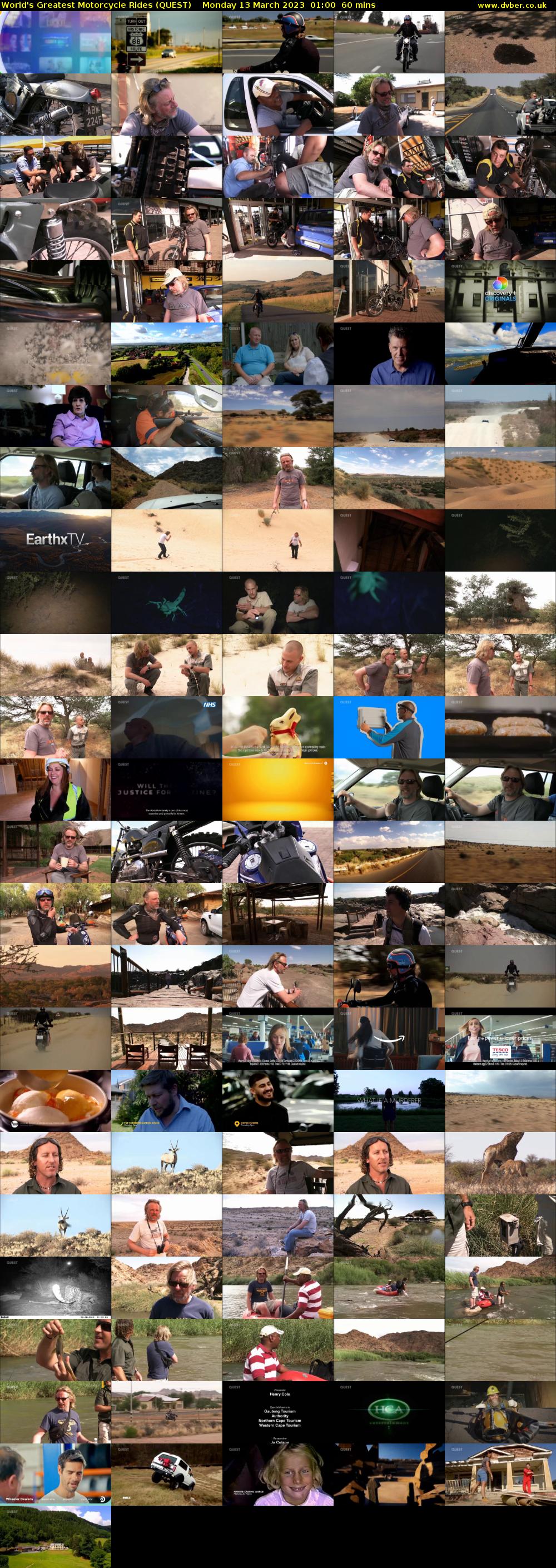 World's Greatest Motorcycle Rides (QUEST) Monday 13 March 2023 01:00 - 02:00