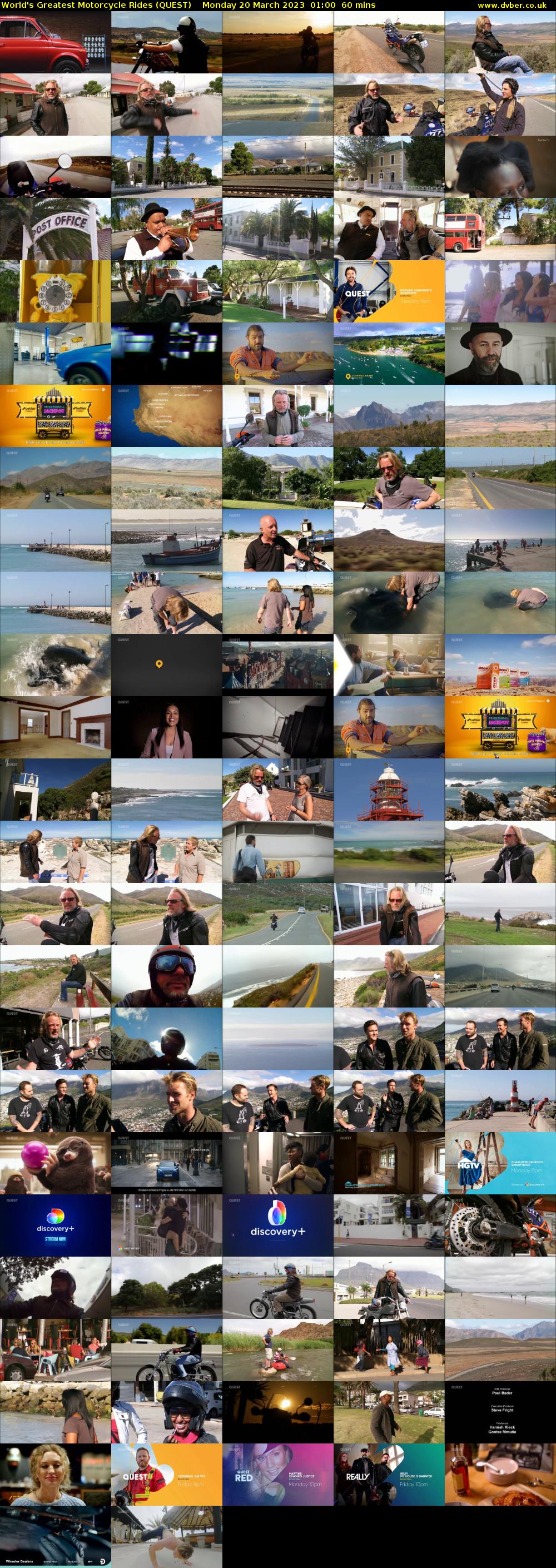 World's Greatest Motorcycle Rides (QUEST) Monday 20 March 2023 01:00 - 02:00