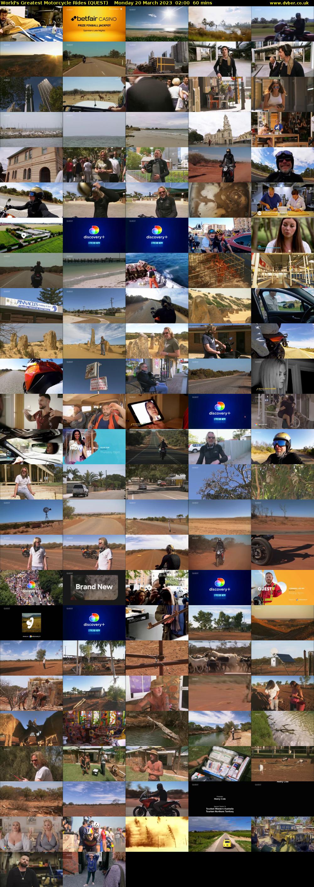 World's Greatest Motorcycle Rides (QUEST) Monday 20 March 2023 02:00 - 03:00