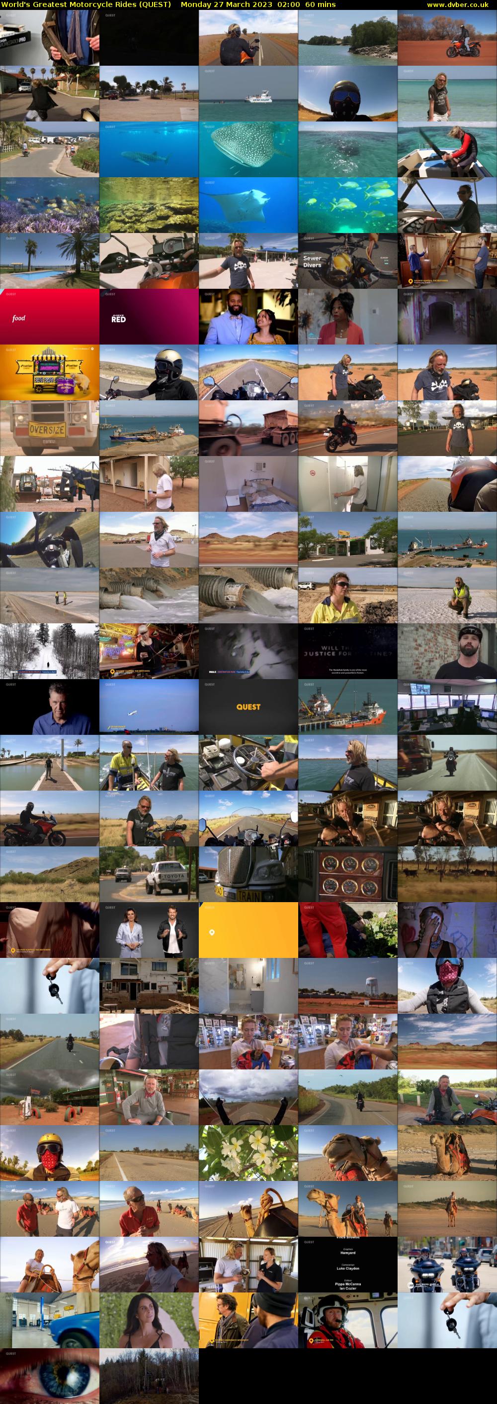 World's Greatest Motorcycle Rides (QUEST) Monday 27 March 2023 02:00 - 03:00