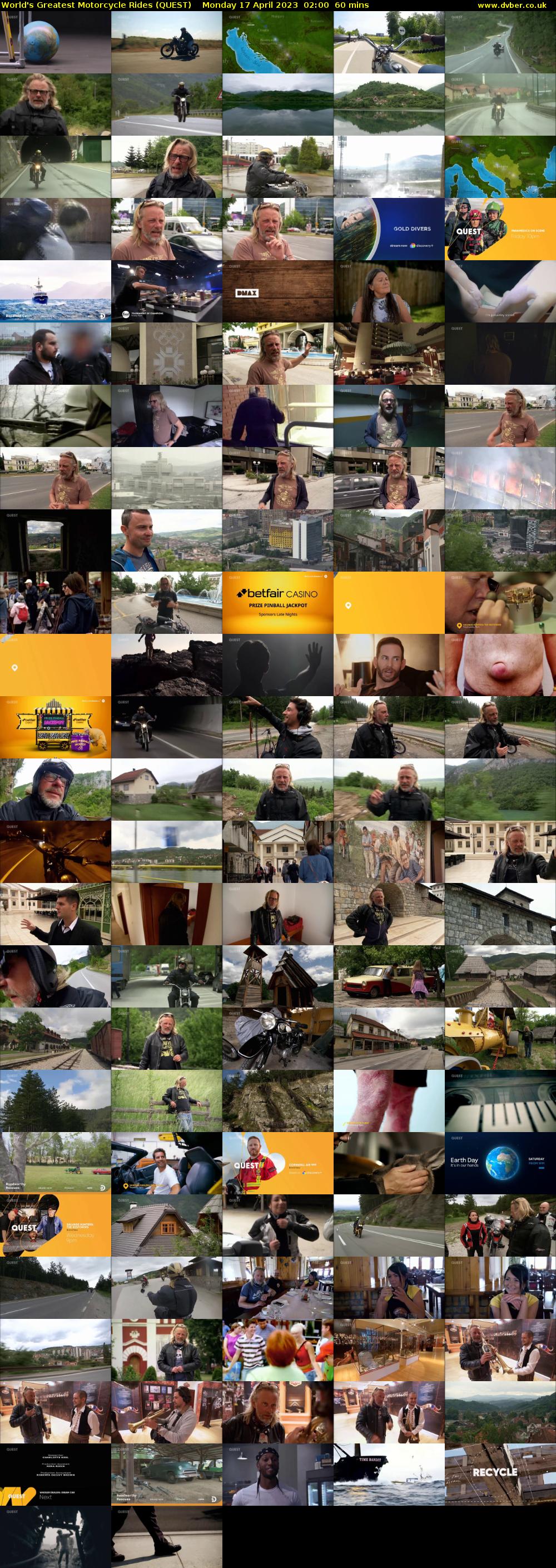 World's Greatest Motorcycle Rides (QUEST) Monday 17 April 2023 02:00 - 03:00