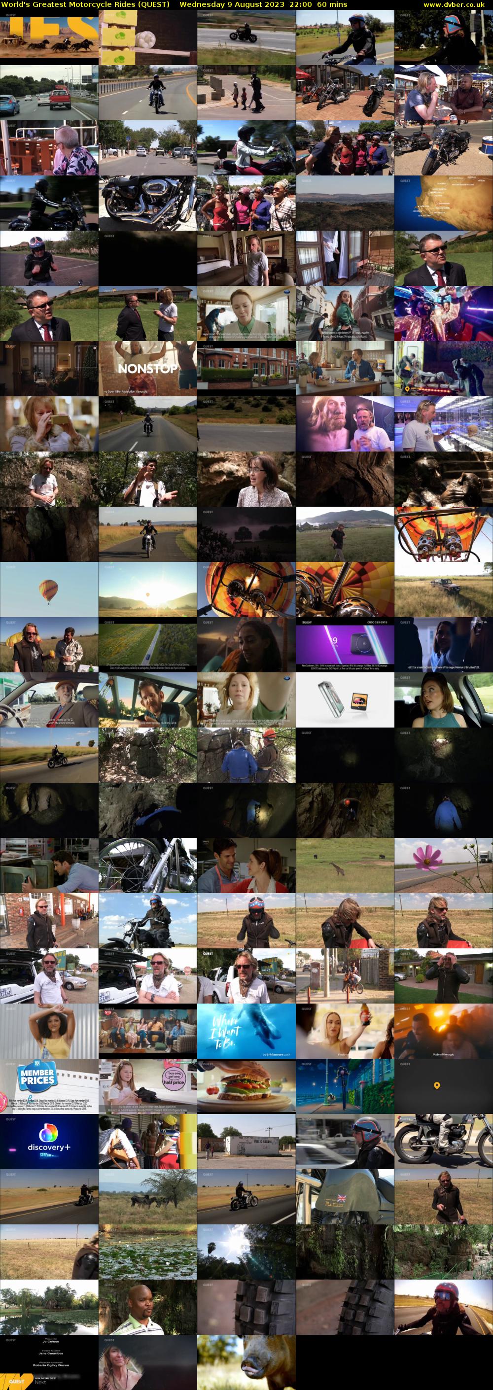 World's Greatest Motorcycle Rides (QUEST) Wednesday 9 August 2023 22:00 - 23:00