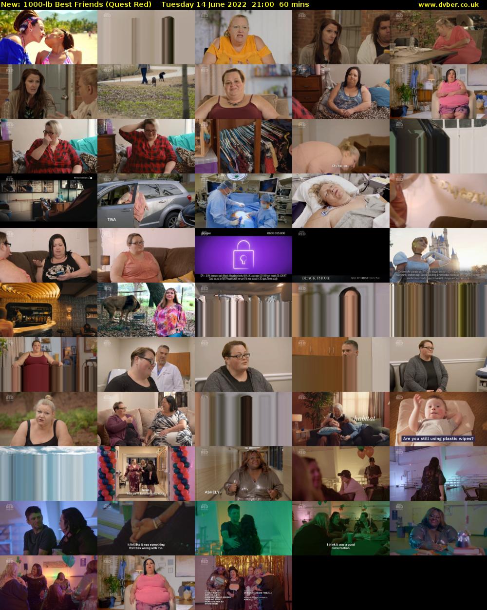 1000-lb Best Friends (Quest Red) Tuesday 14 June 2022 21:00 - 22:00