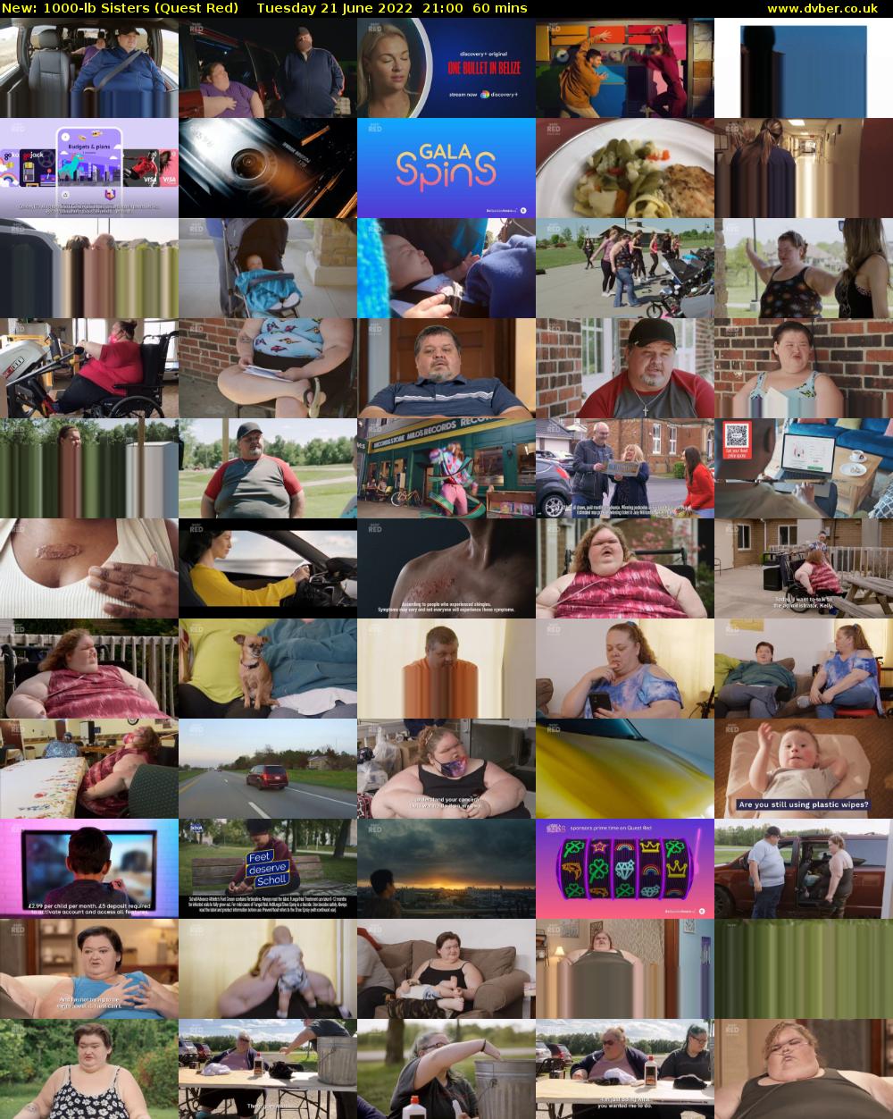 1000-lb Sisters (Quest Red) Tuesday 21 June 2022 21:00 - 22:00