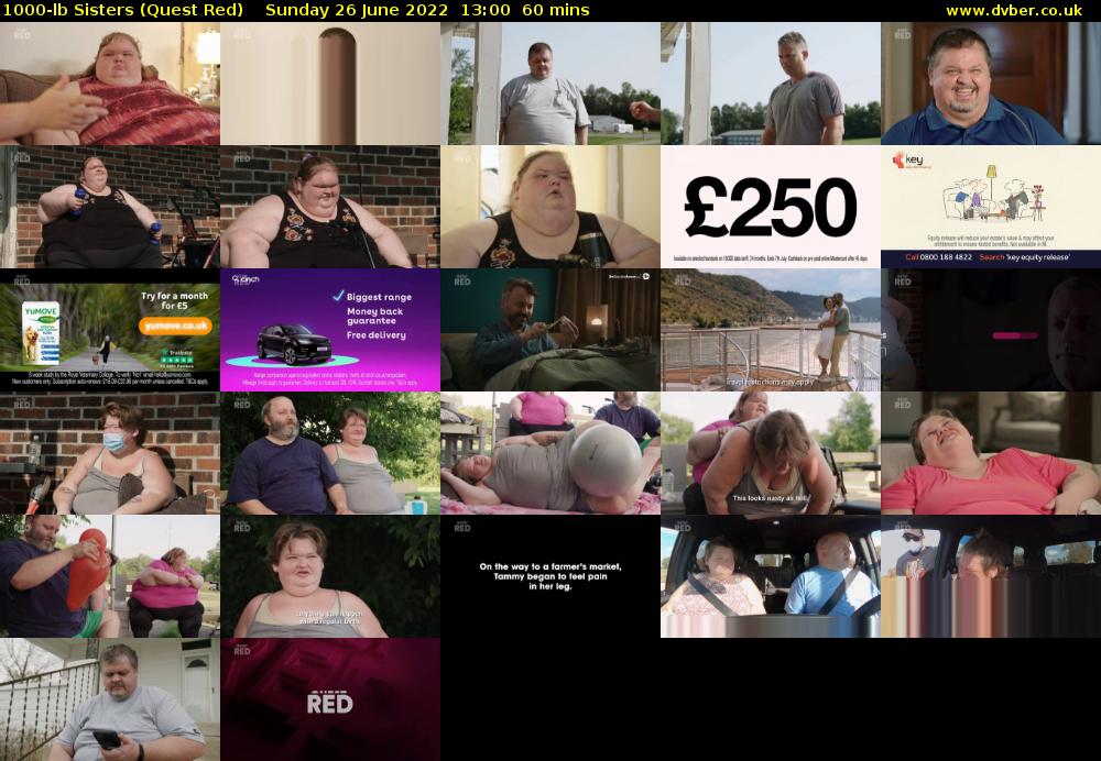 1000-lb Sisters (Quest Red) Sunday 26 June 2022 13:00 - 14:00