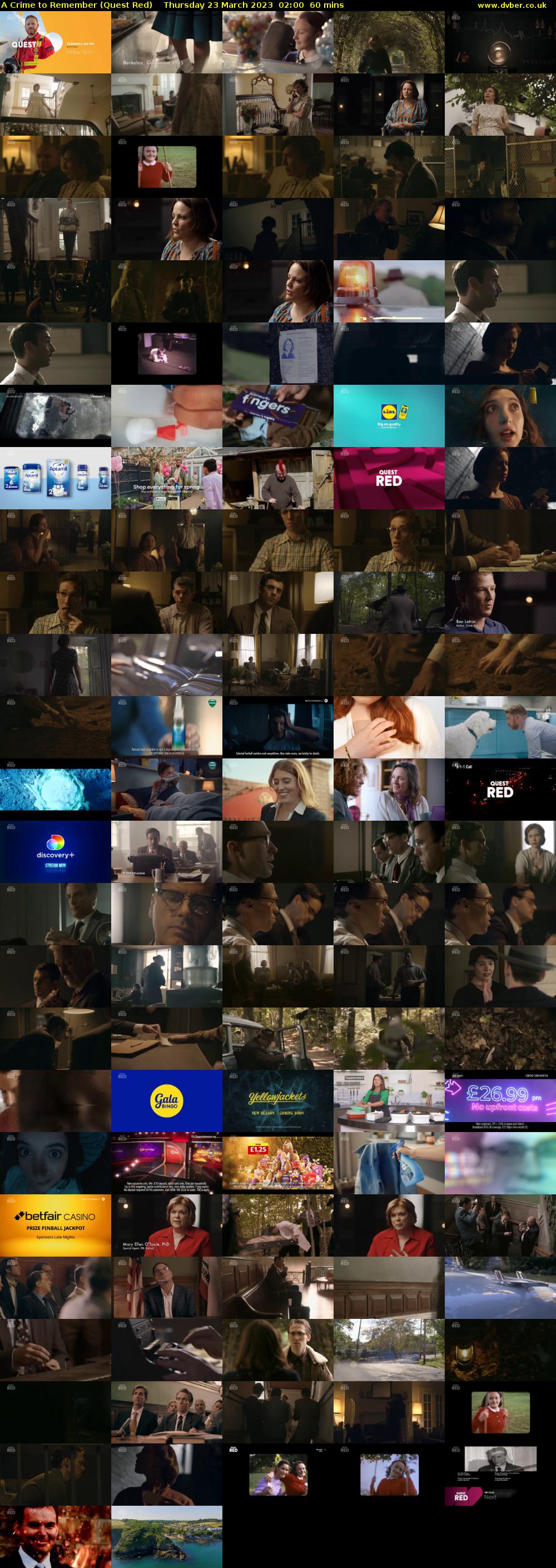A Crime to Remember (Quest Red) Thursday 23 March 2023 02:00 - 03:00