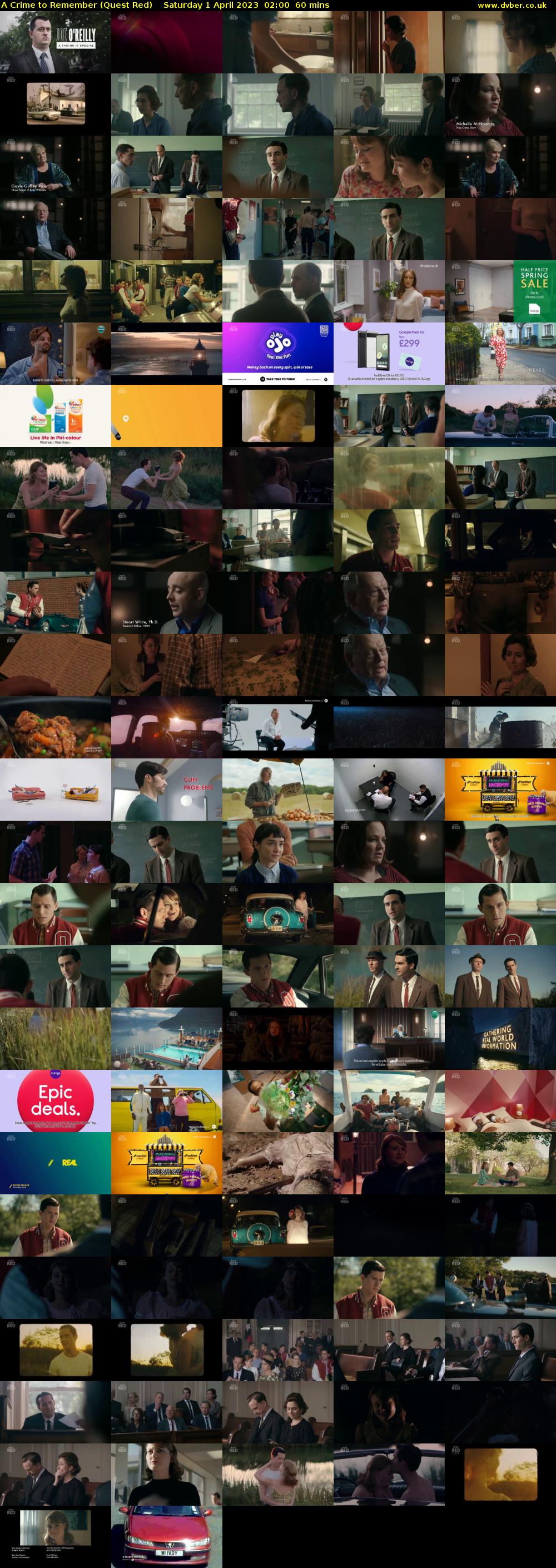 A Crime to Remember (Quest Red) Saturday 1 April 2023 02:00 - 03:00