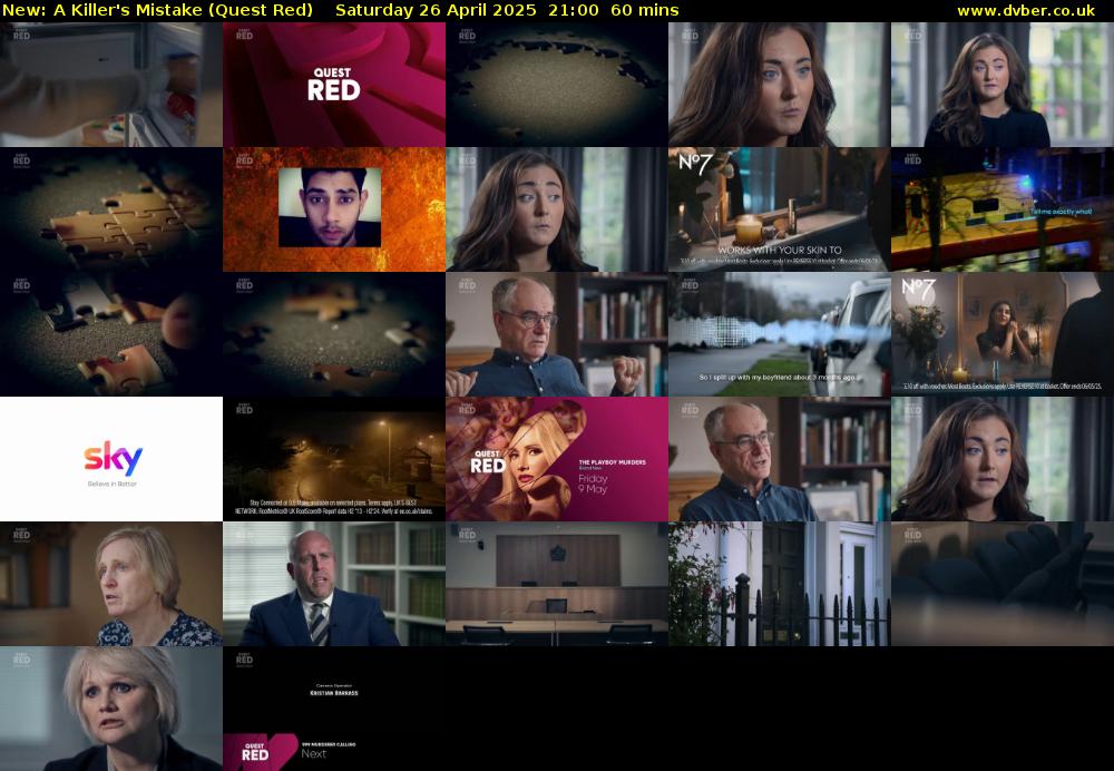 A Killer's Mistake (Quest Red) Saturday 26 April 2025 21:00 - 22:00