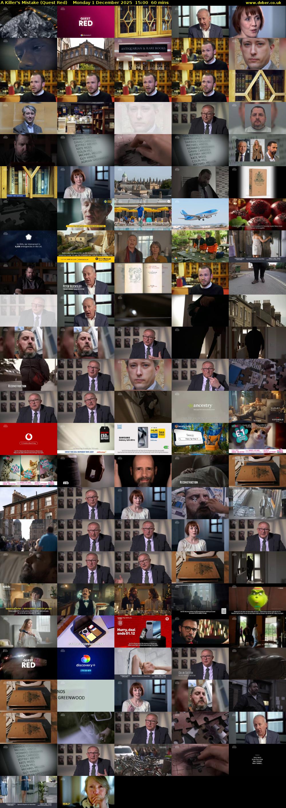 A Killer's Mistake (Quest Red) Monday 1 December 2025 15:00 - 16:00